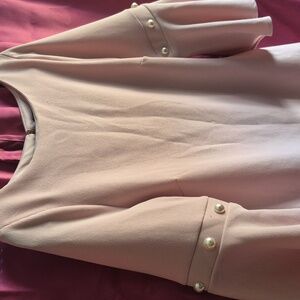 Elegant Pink Bell Sleeve Dress Size 10 P2P 19 Lenth 36 Waist 17